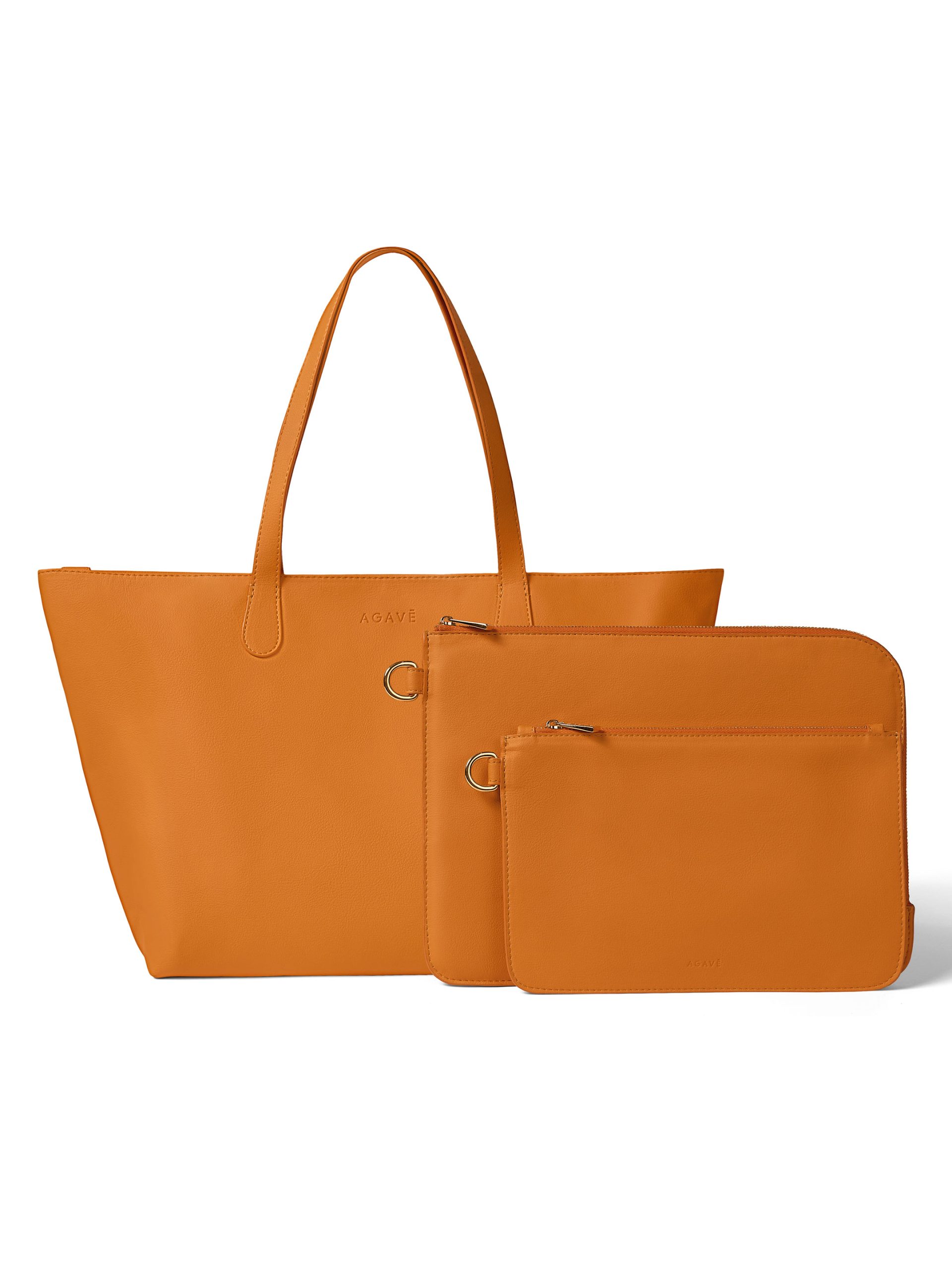 Agavē Orange Large Tote – Flying Solo NYC