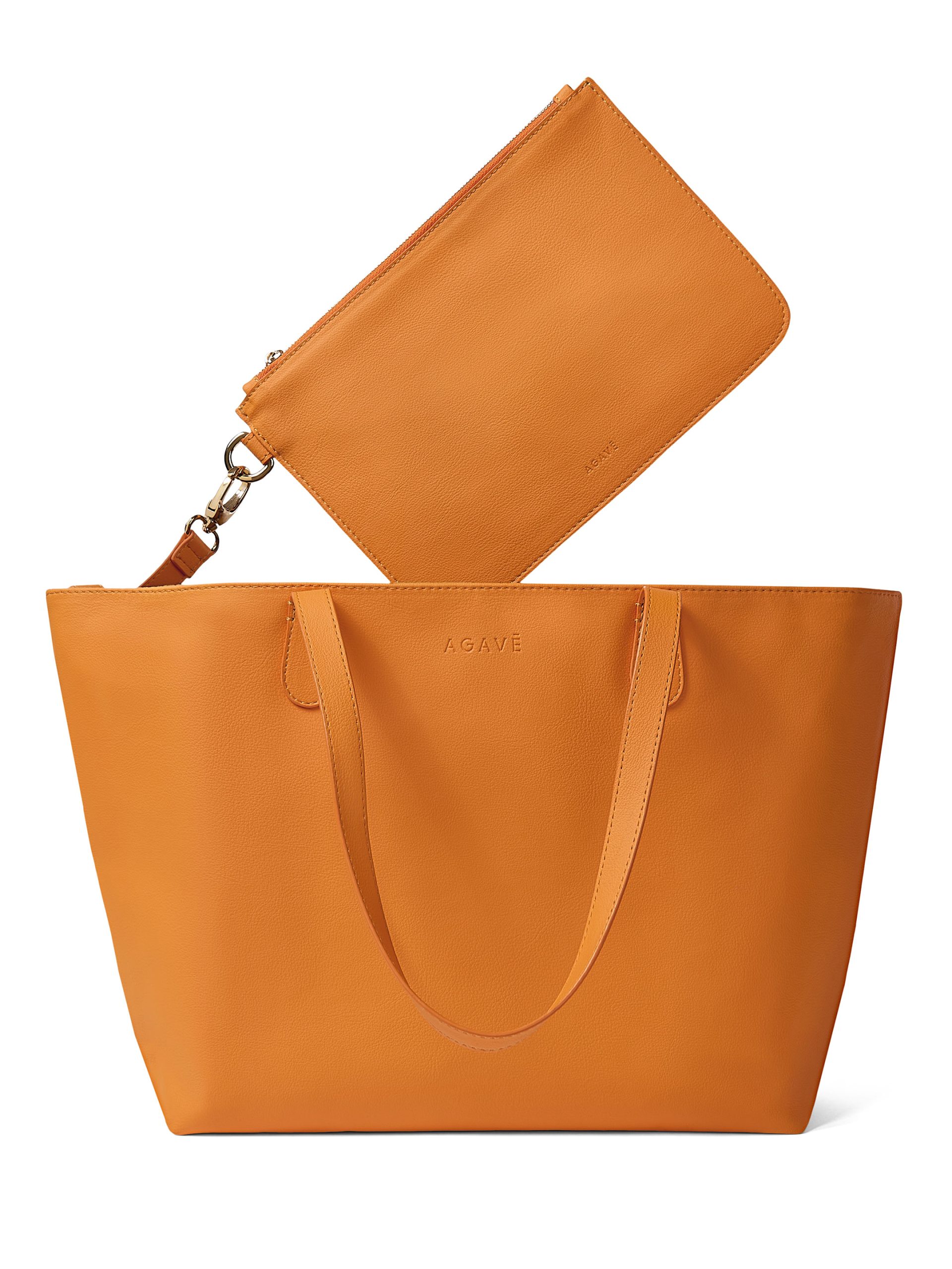 Agavē Orange Large Tote – Flying Solo NYC