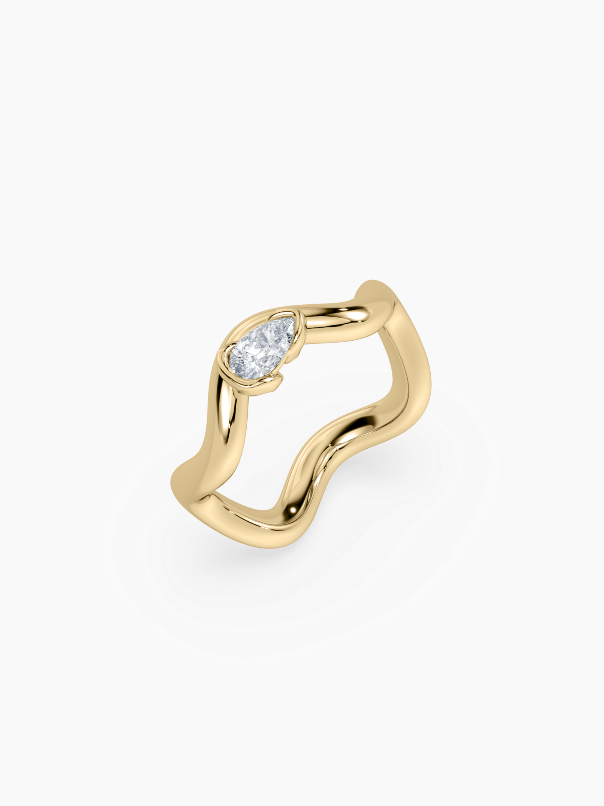 SETTE Jewelry Coquette Pear Lab Diamond Pinky Ring – Flying Solo NYC