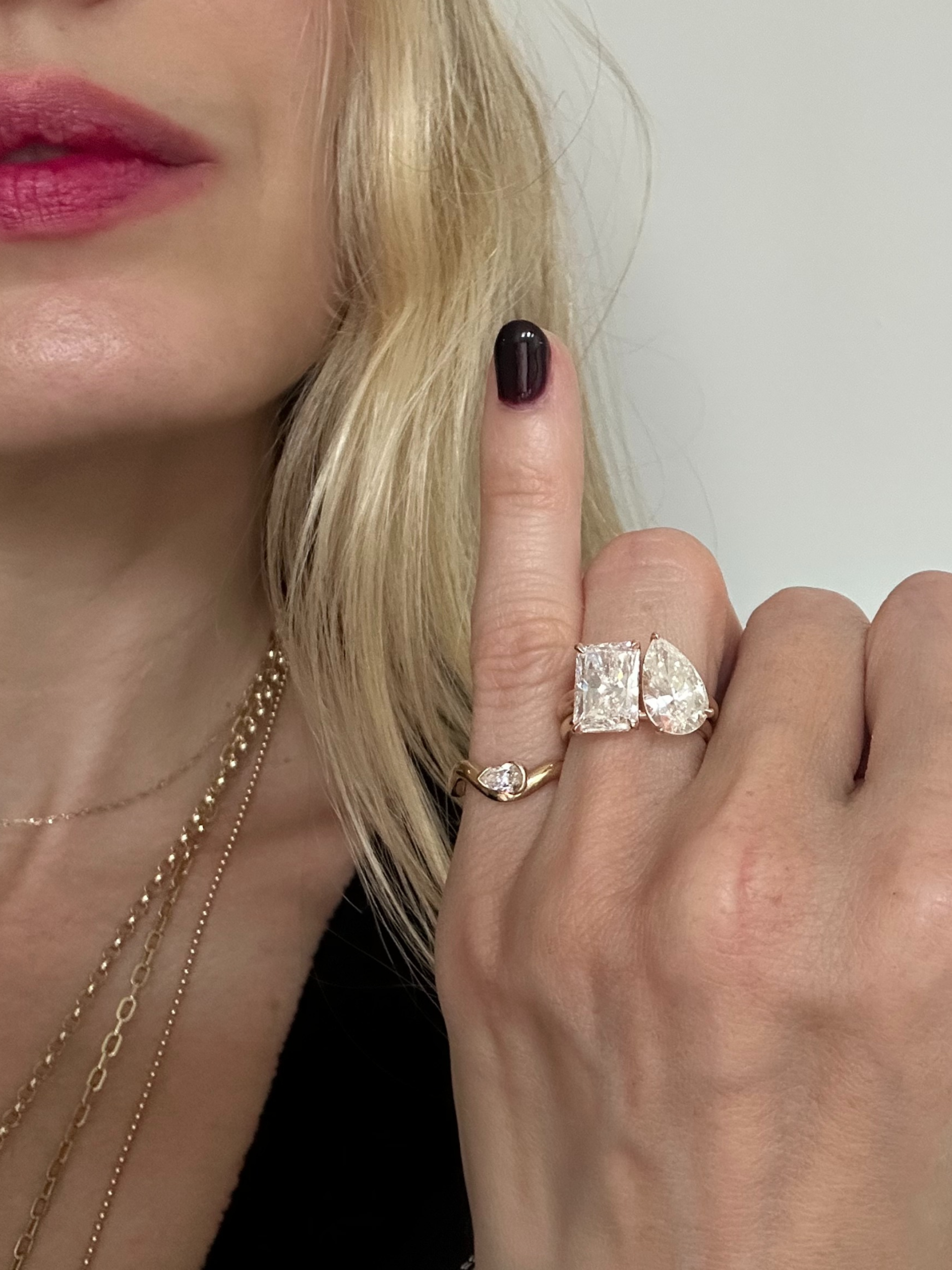 SETTE Jewelry Coquette Pear Lab Diamond Pinky Ring – Flying Solo NYC